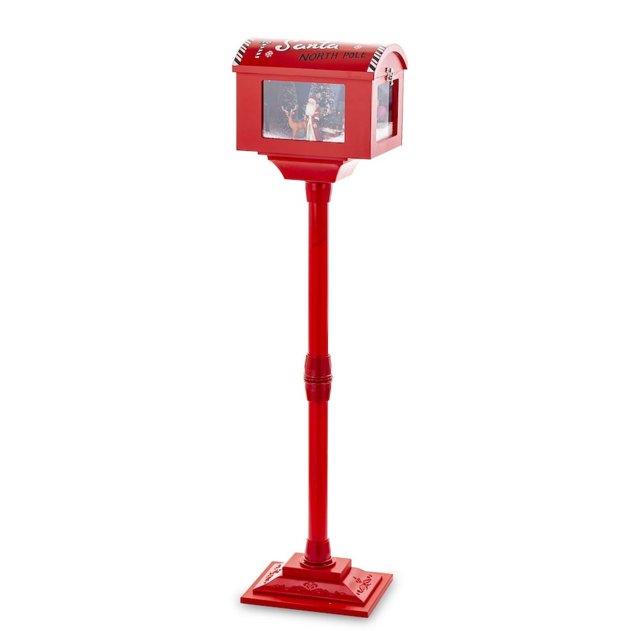 Skrzynka na listy LED z pozytywką 109x27 cm