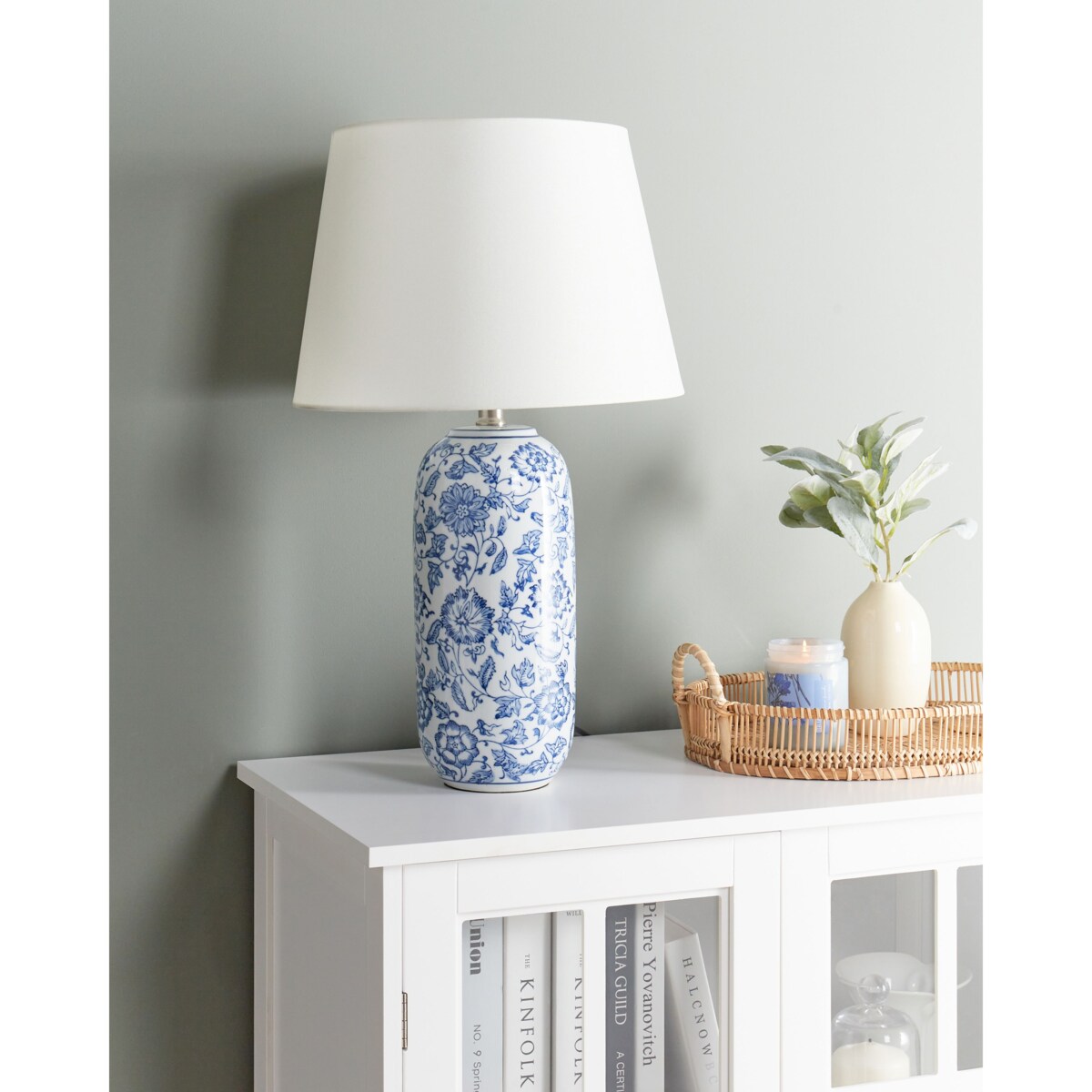 Lampa stołowa AIBONITO Porcelana Biały