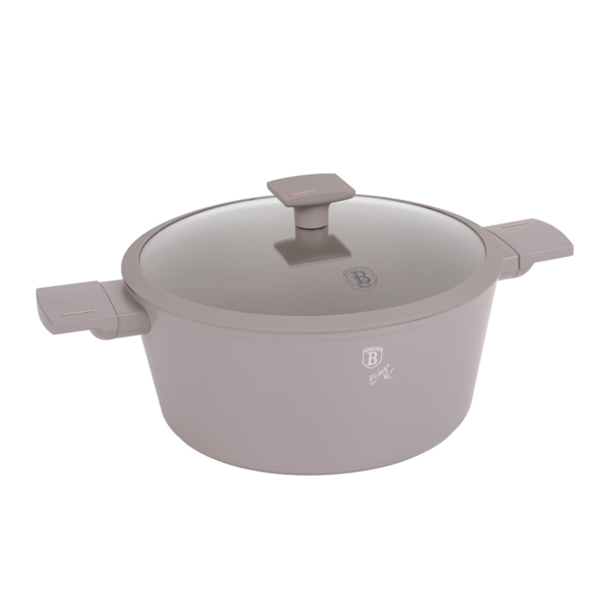 Garnek z pokrywą 24cm Taupe Collection BerlingerHaus BH-8101