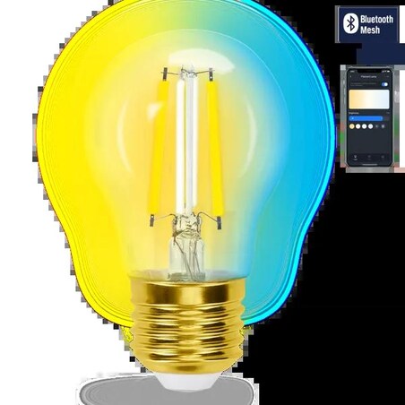 inteligentna żarówka bluetooth mesh g45 4.5w cct
