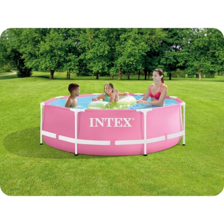 Basen ogrodowy stelażowy 244x76 zestaw 5w1 Intex