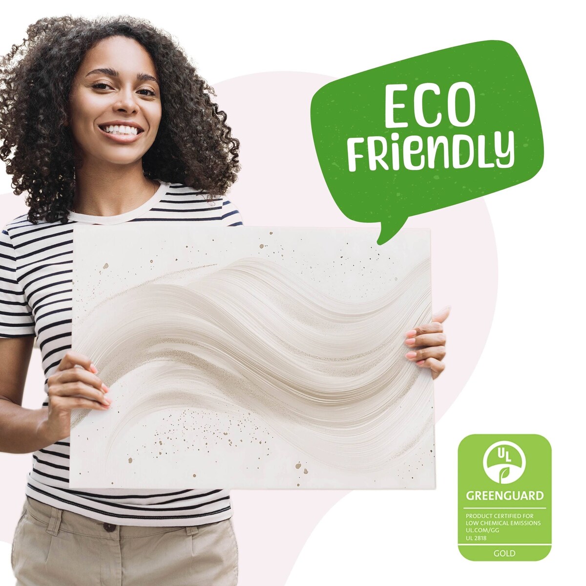 Obraz Canvas Do Sypialni Abstrakcja Fala Mural Styl Nowoczesny 120x80cm