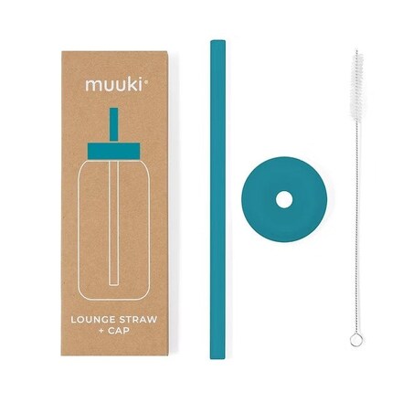 MUUKI słomka do butelki 720 ml, Tahiti Blue