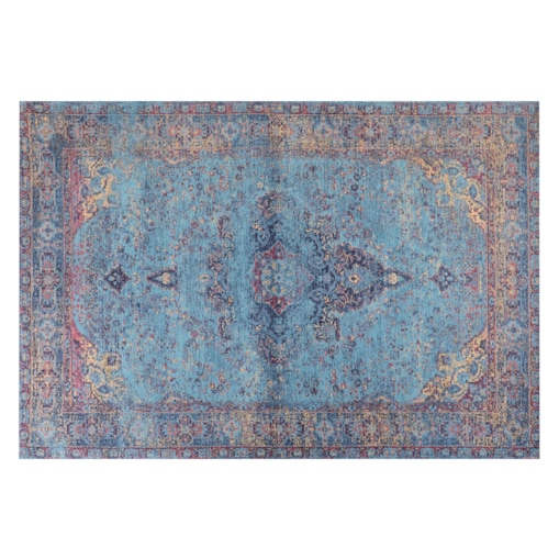 Dywan bawełniany 160 x 230 cm niebieski KANSU