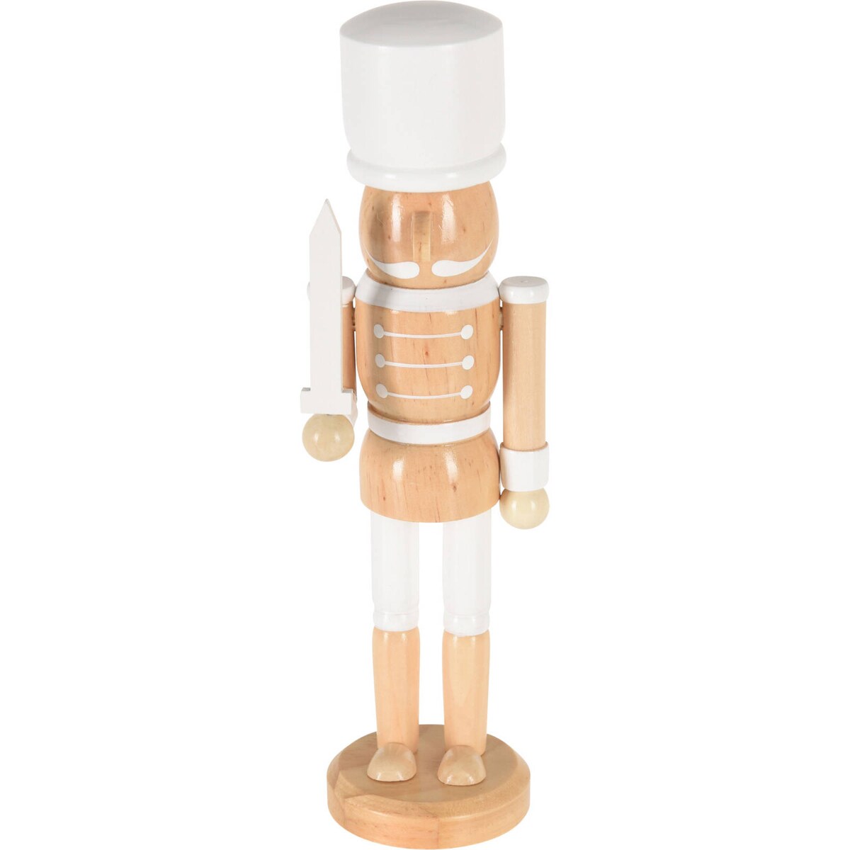 Dekoracyjny dziadek do orzechów, drewniany, 25 cm