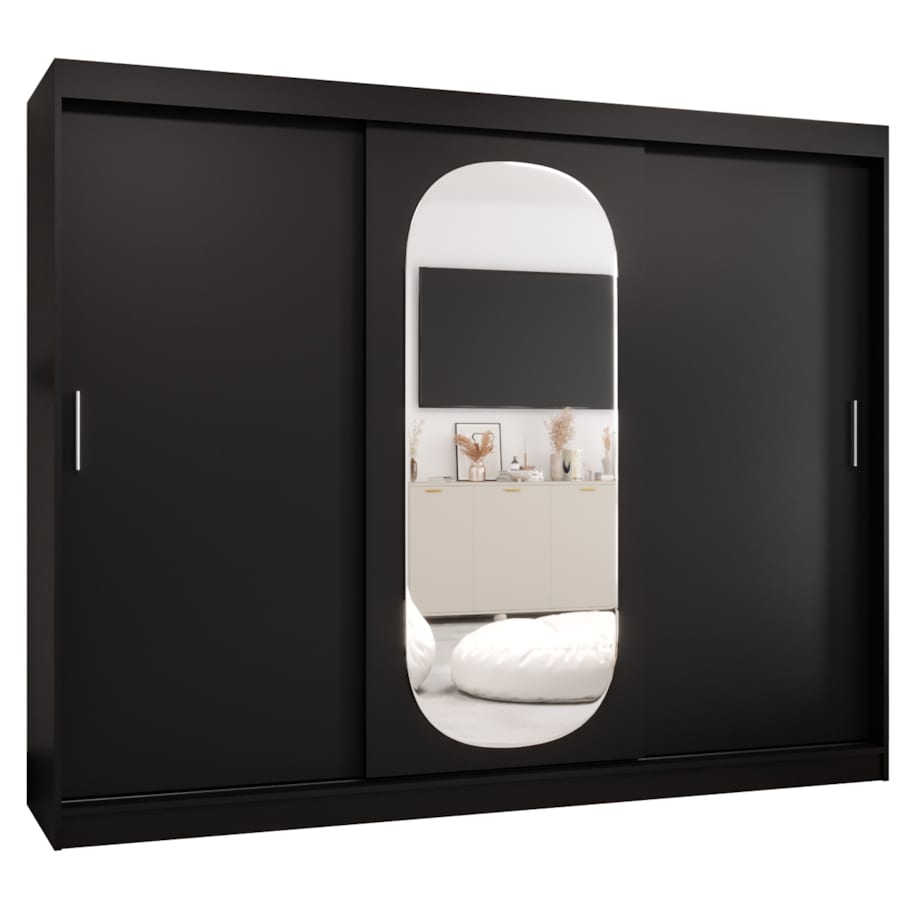 Szafa przesuwna ROYAL 250 czarny