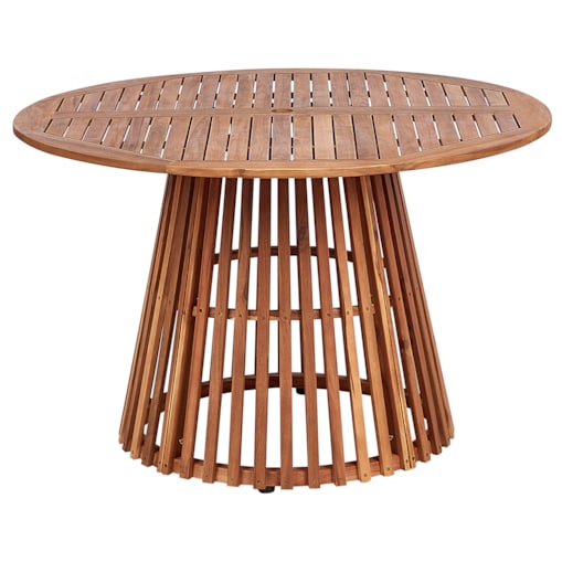 Stół ogrodowy AGELLO 120 cm 120 cm Drewno akacjowe Brązowy