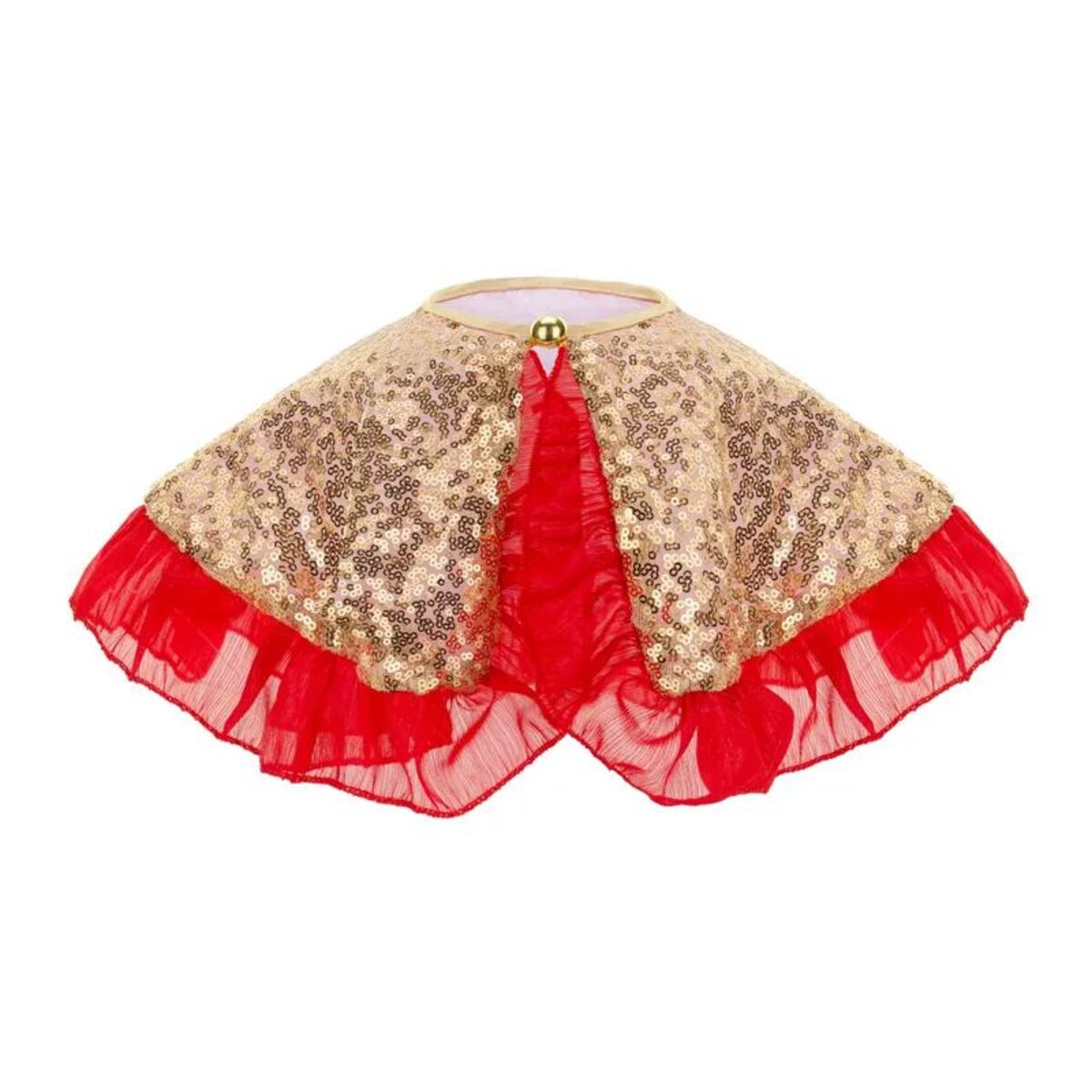 Cekinowy kołnierzyk, złoty