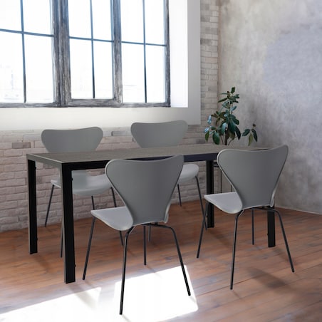 Stół ogrodowy z aluminium czarny