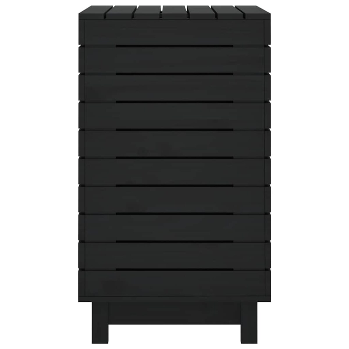 vidaXL Kosz na pranie, 88,5x44x76 cm, lite drewno sosnowe