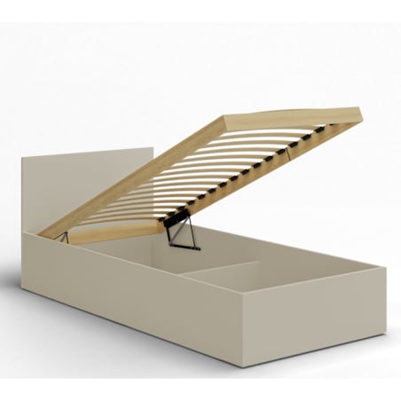 Łóżko ALDO 90x200 jednoosobowe z pojemnikiem do pokoju dziecięcego- kaszmir