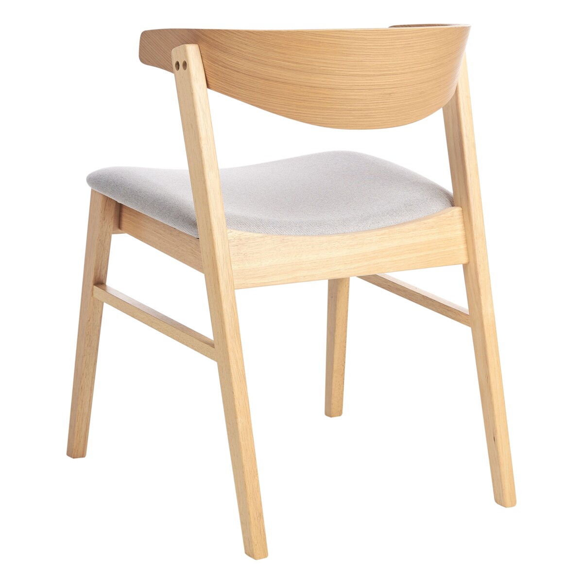 Zestaw 2 krzeseł do jadalni LILLY Drewno Jasnoszary