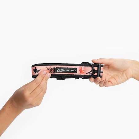 Obroża z klamrą SUPER SOFT "Pantera przyszedł do jungli?"