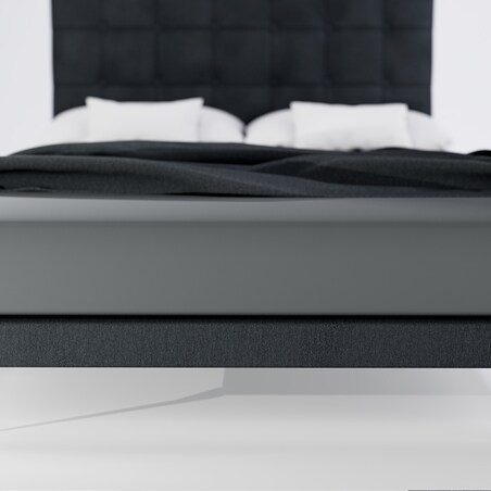 Prześcieradło grafitowe 160x200 PAN MATERAC elastyczne bawełniane z gumką