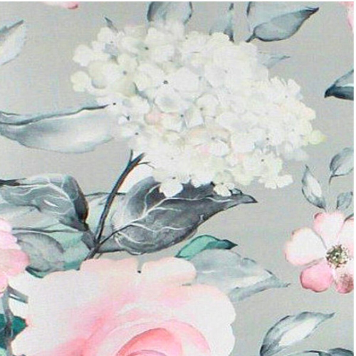 POKROWIEC NA KRZESŁO SZARY KWIATY RÓŻE WZORY ELASTYCZNY [21CU]