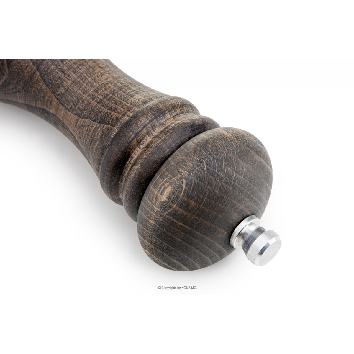 Konsimo MILOS Zestaw młynków 18 cm, 2 szt. wenge olejowany, wenge