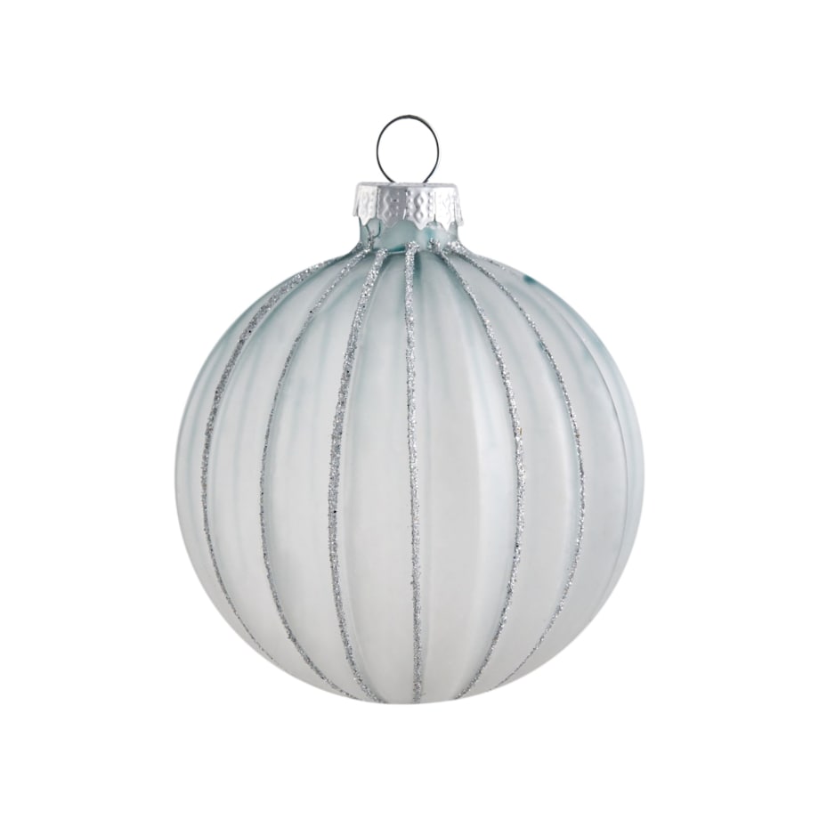 Zestaw 35 bombek SNOWFALL Szkło Niebieski
