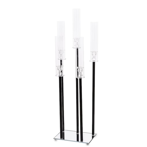 Świecznik ozdobny szklany na 5 świec 104x35x22 cm MULTISY