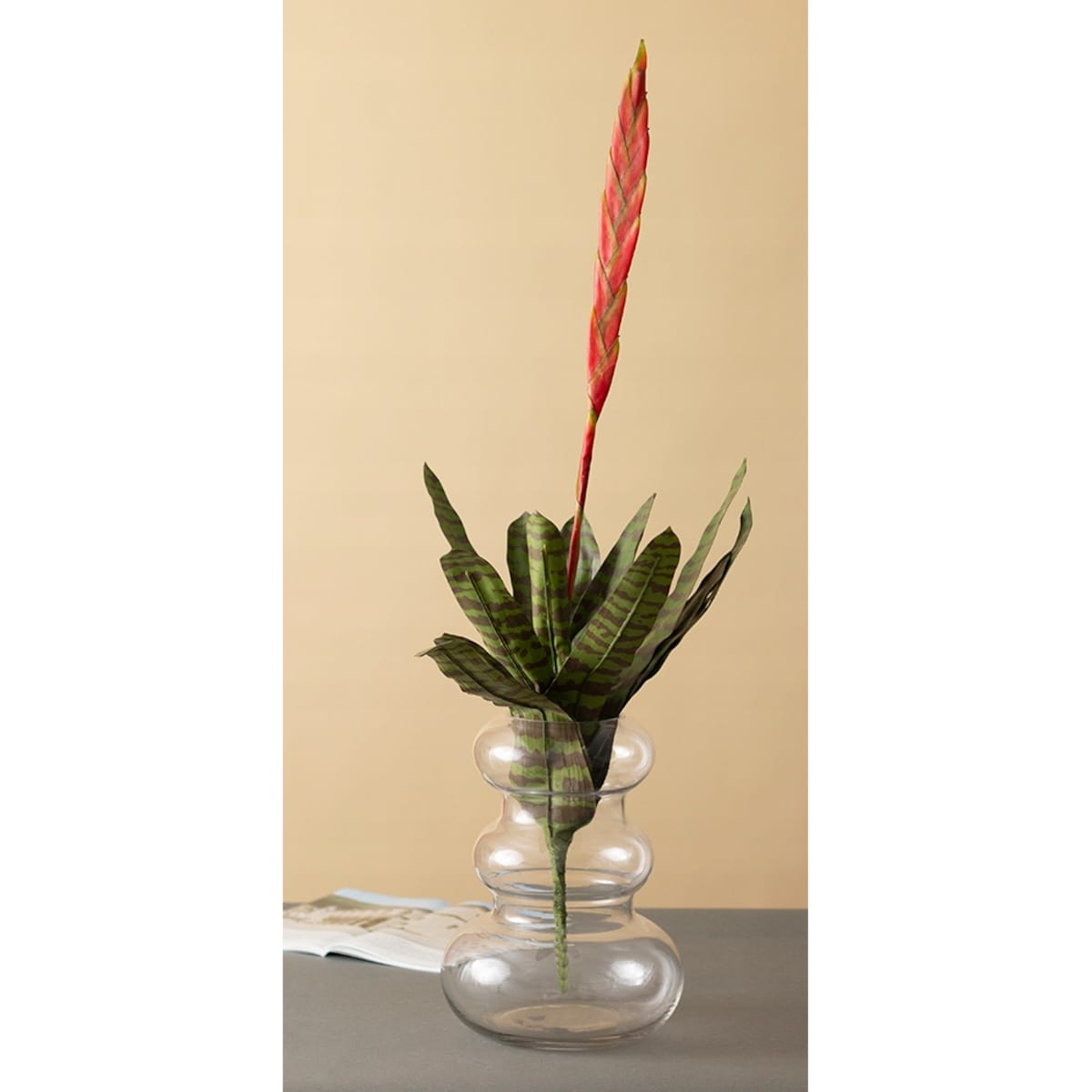 WAZON FLORA na bukiet przezroczysty wys. 23cm