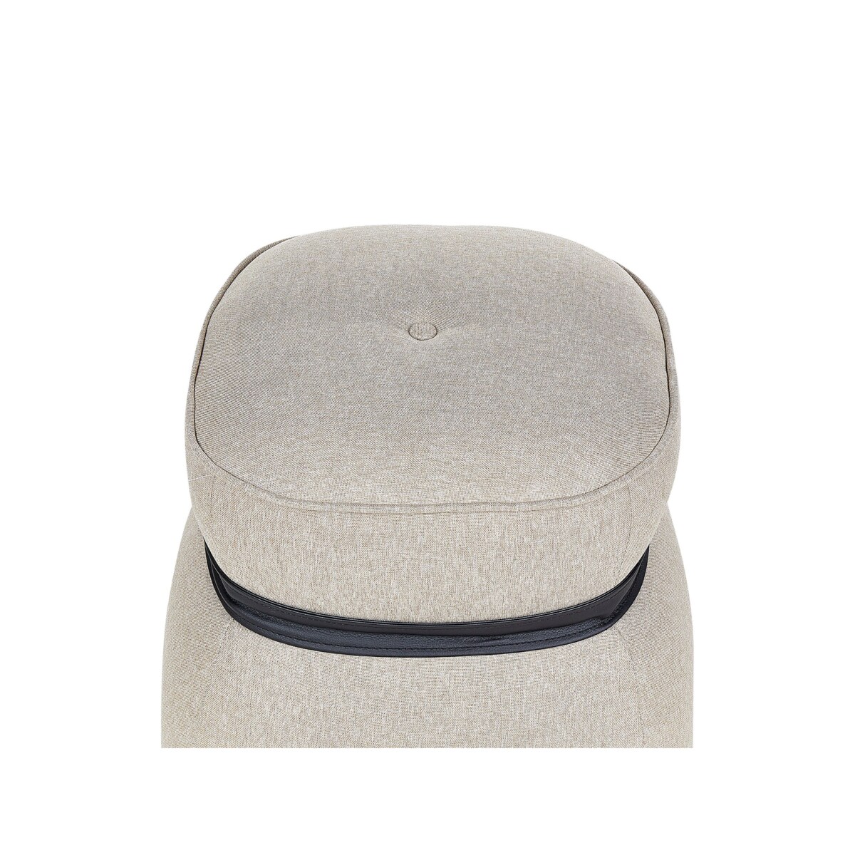 Puf lniany 45 cm beżowy MONTEREY