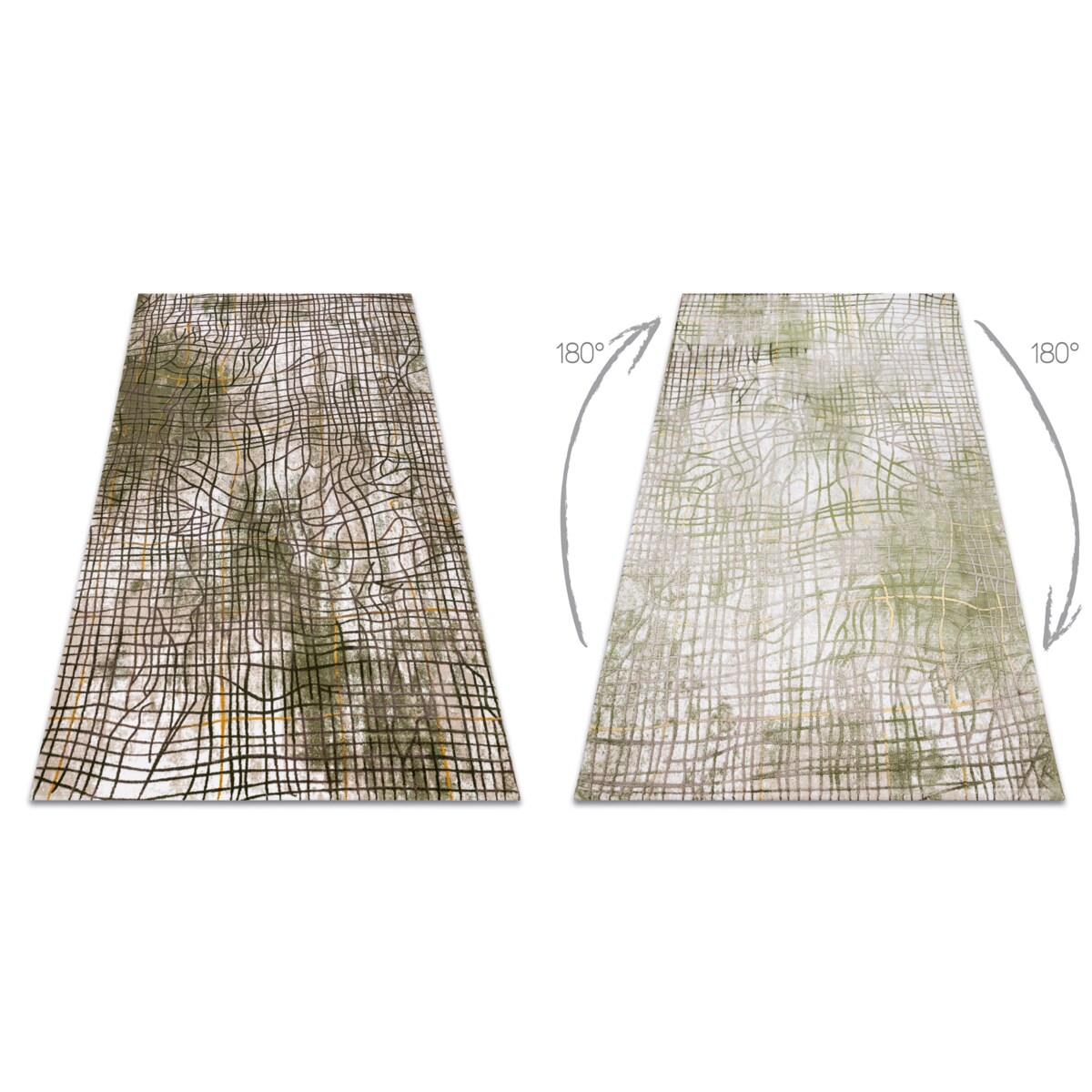 Dywan AKRYL USKUP 9483 zielony 80x300 cm