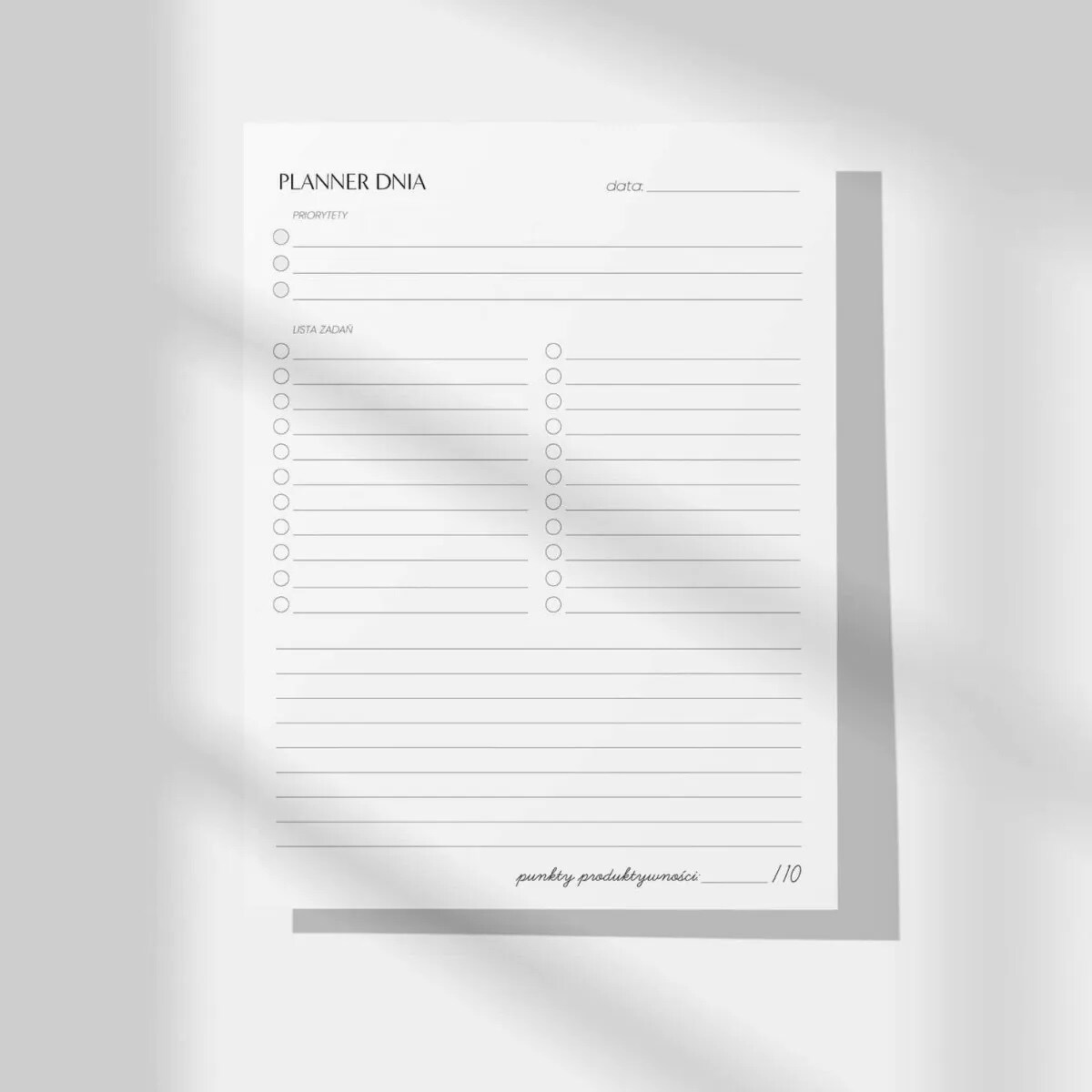 Organizer dzienny na biurko B5!