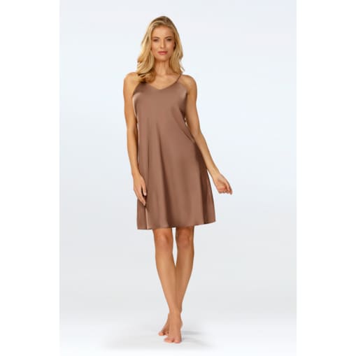 Koszula Amina Brązowa Brązowy, M