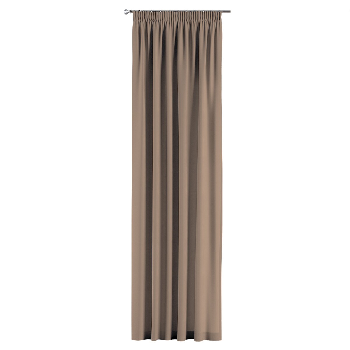 Zasłona na taśmie marszczącej 1 szt. 130x245 mocca