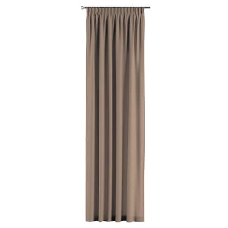 Zasłona na taśmie marszczącej 1 szt. 130x245 mocca