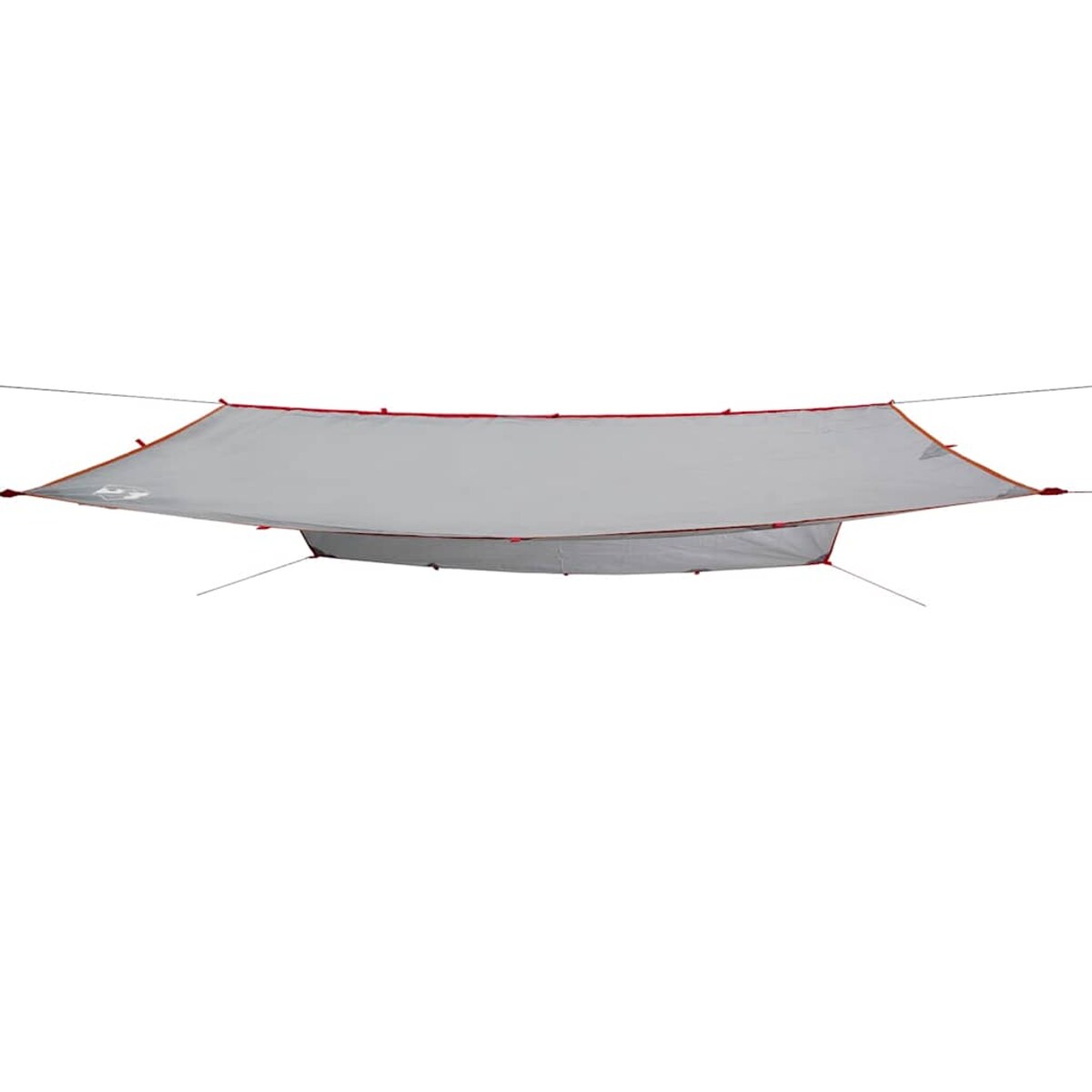 vidaXL Płachta biwakowa, szaro-pomarańczowa, 300x294 cm, wodoszczelna