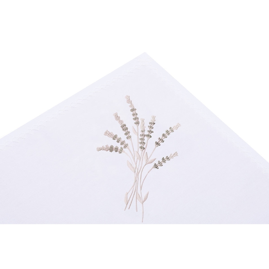 Konsimo CLIMAS Bieżnik plamoodporny, biały/kremowy