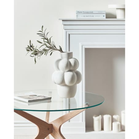 Kamionka Wazon na kwiaty 32 cm Biały VIMBA