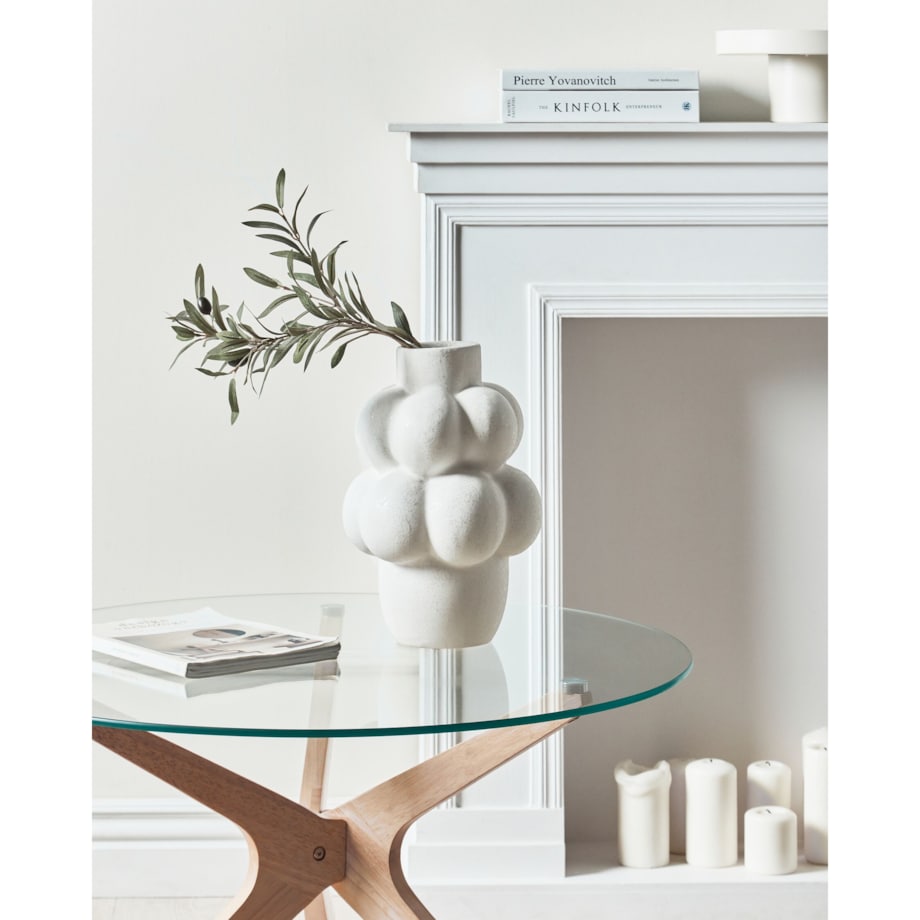 Kamionka Wazon na kwiaty 32 cm Biały VIMBA