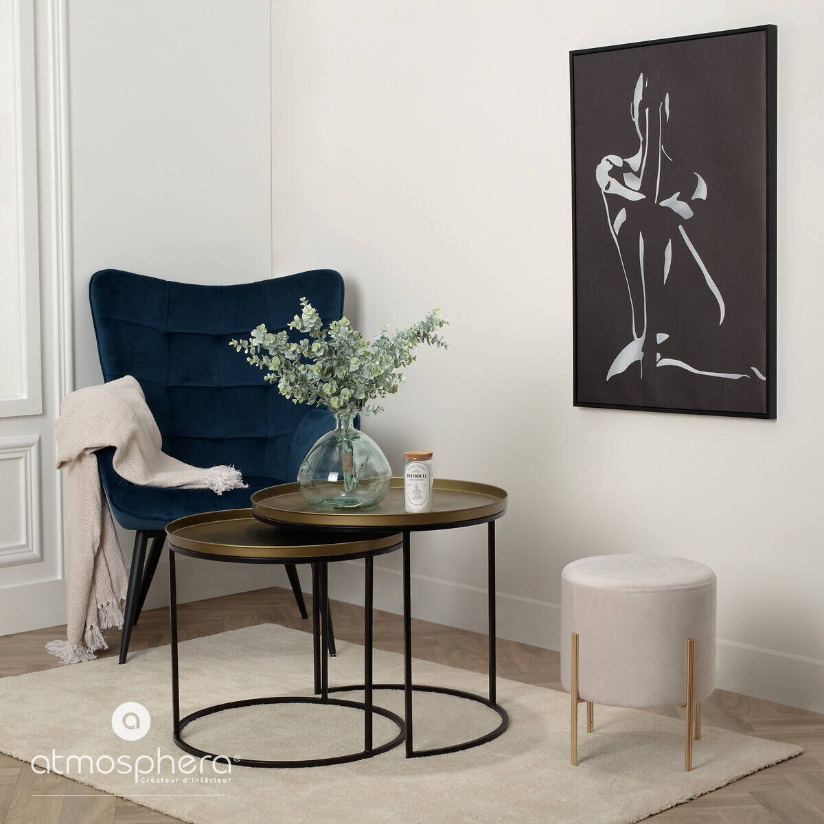 Wazon szklany z recyklingu, 35 cm