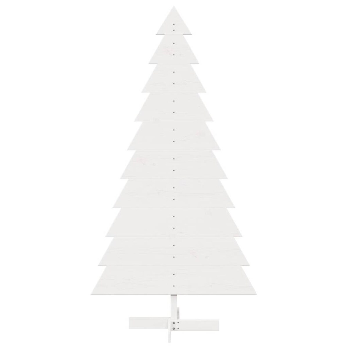 vidaXL Drewniana choinka do udekorowania, biała, 180 cm, sosnowa