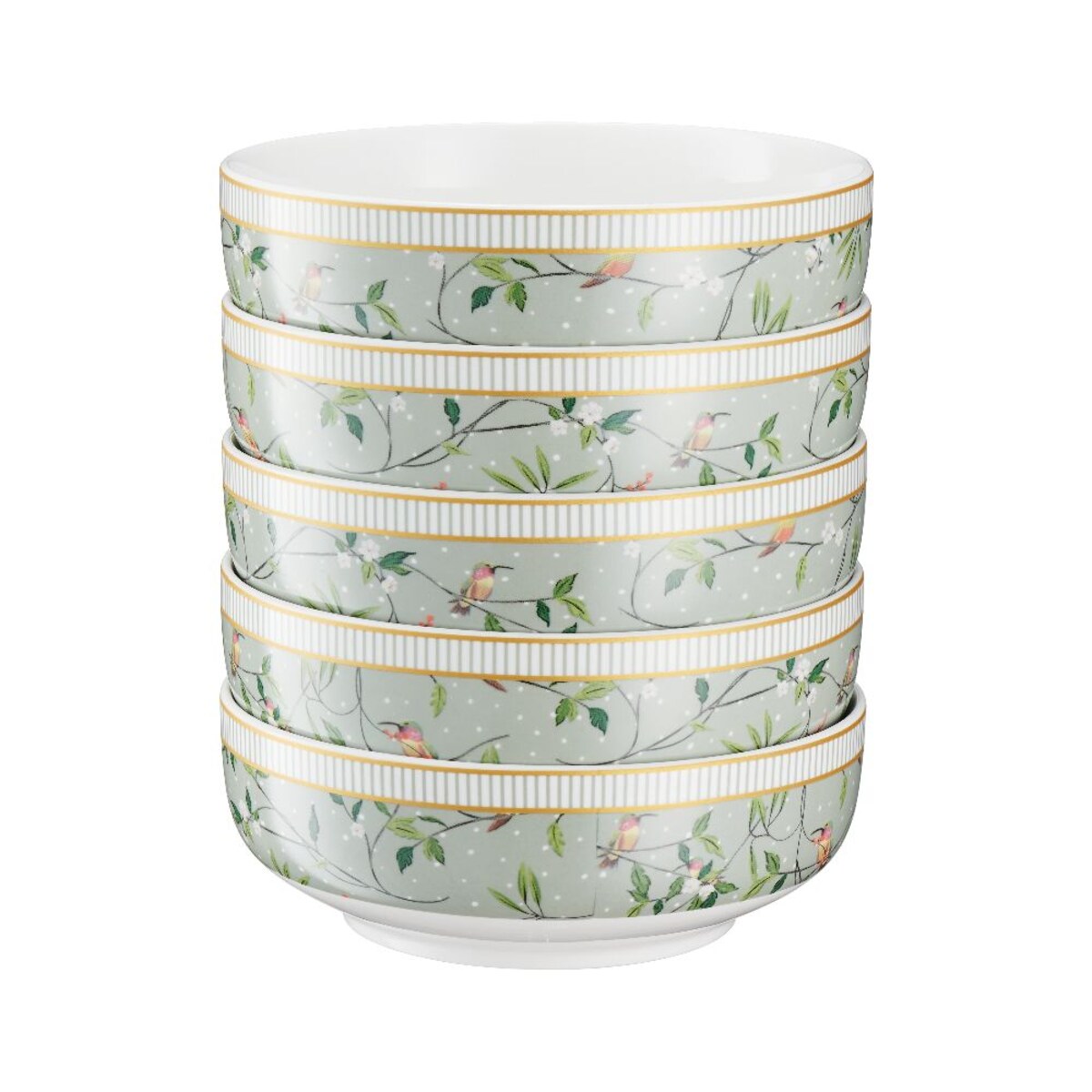 VILLA ITALIA Talerz głęboki porcelanowy 15,5 cm NORIKO GREEN