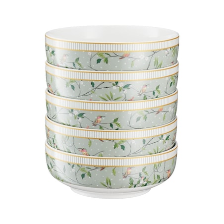 VILLA ITALIA Talerz głęboki porcelanowy 15,5 cm NORIKO GREEN