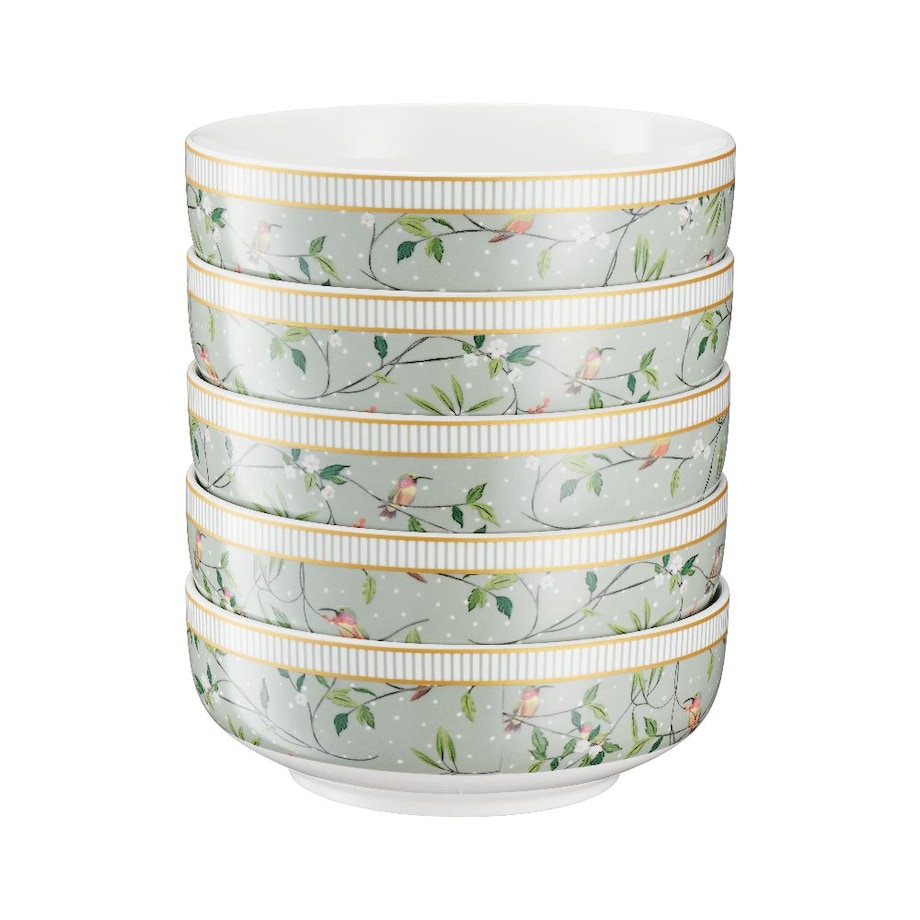 VILLA ITALIA Talerz głęboki porcelanowy 15,5 cm NORIKO GREEN