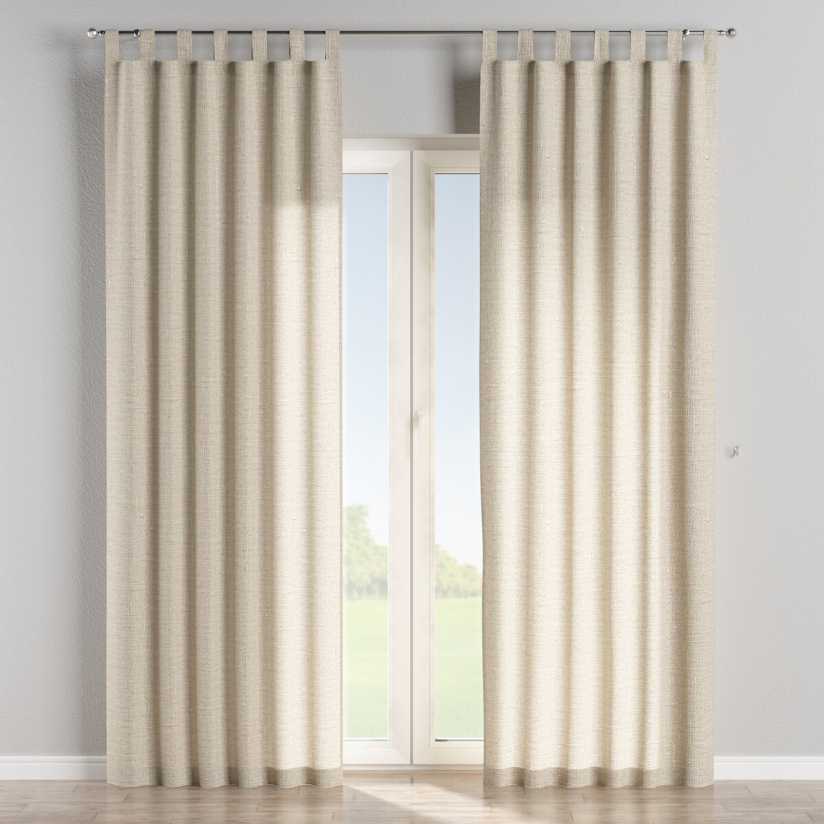 Zasłona na szelkach 1 szt. 130x260 lniany