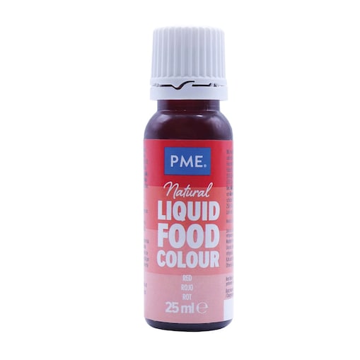 PME Naturalny barwnik spożywczy w płynie 25 ml czerwony