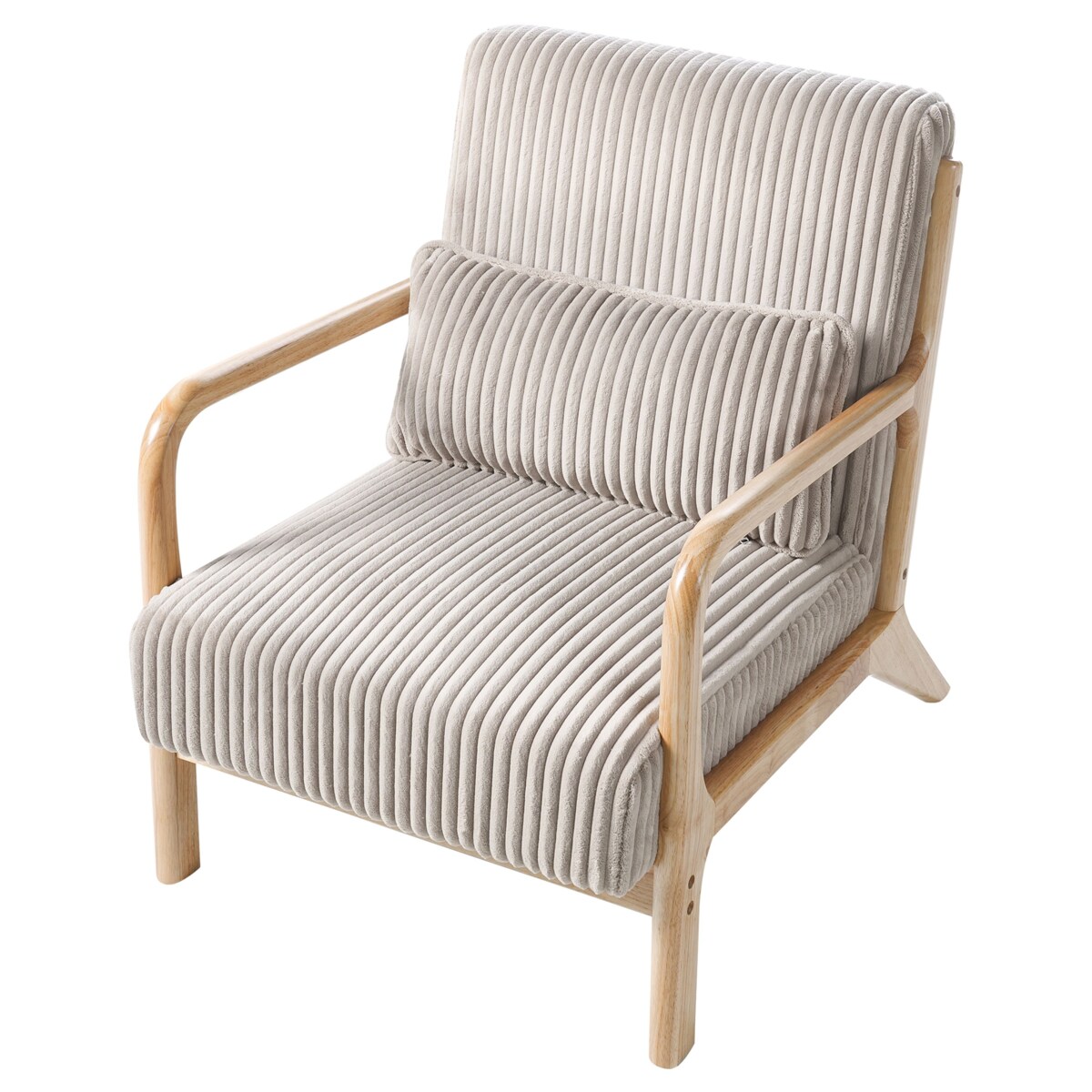 Fotel SORSELE Sztruks Beżowy