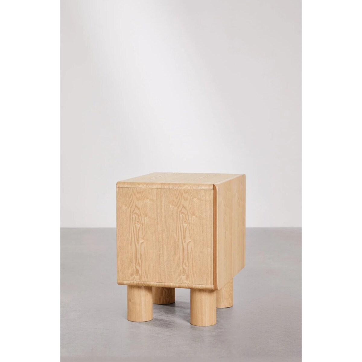 Szafka nocna 50x40 cm z MDF i forniru Gumeri, naturalna