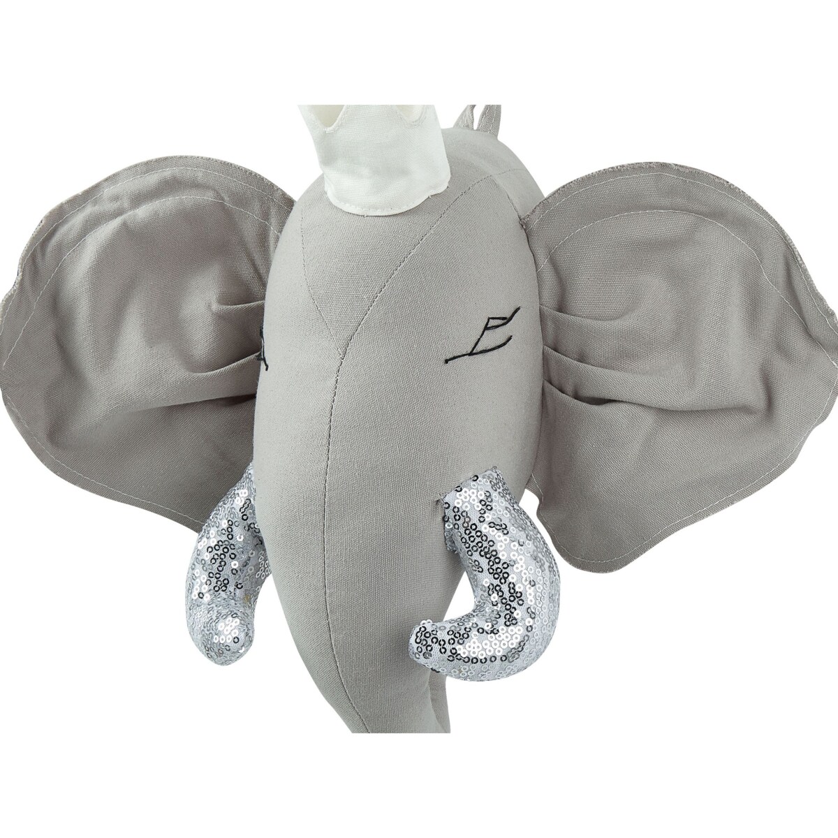 Pluszowa dekoracja ścienna słoń szary TANTOR