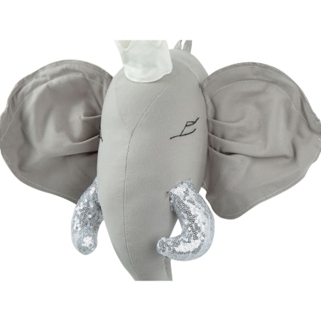 Pluszowa dekoracja ścienna słoń szary TANTOR