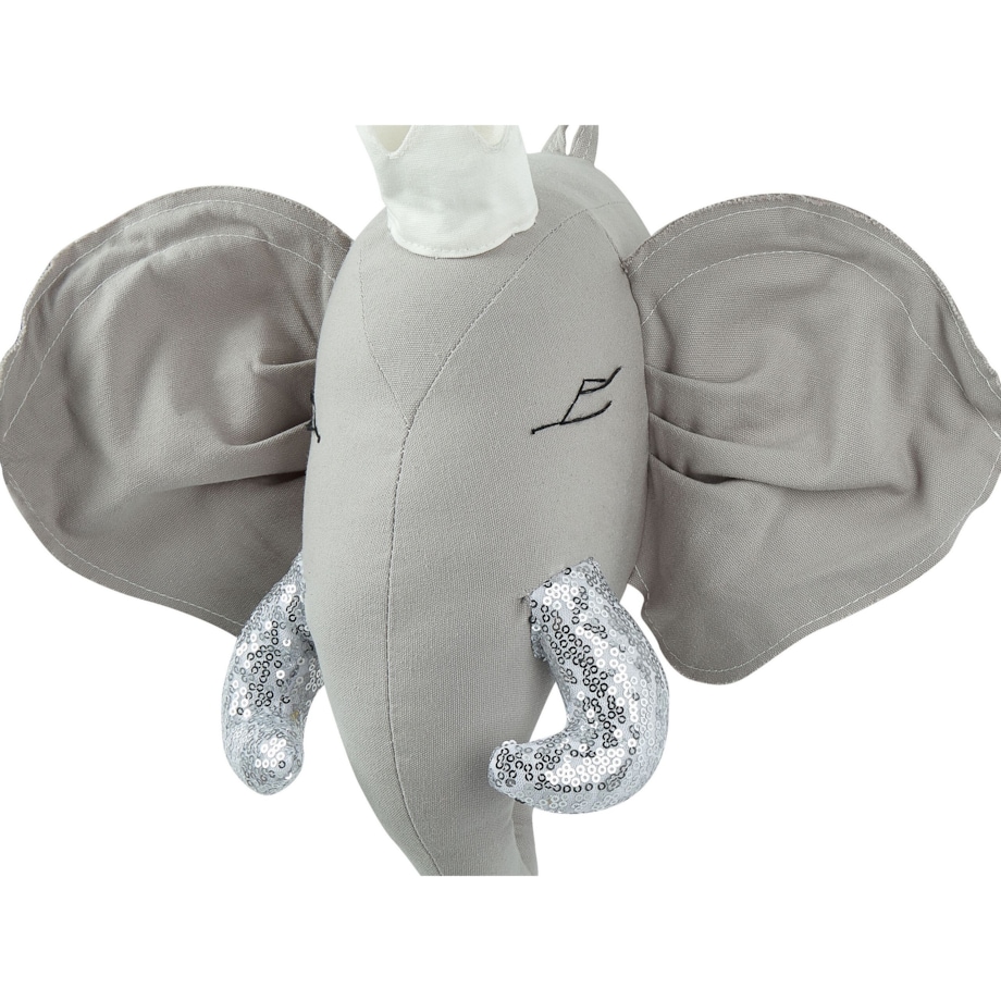 Pluszowa dekoracja ścienna słoń szary TANTOR