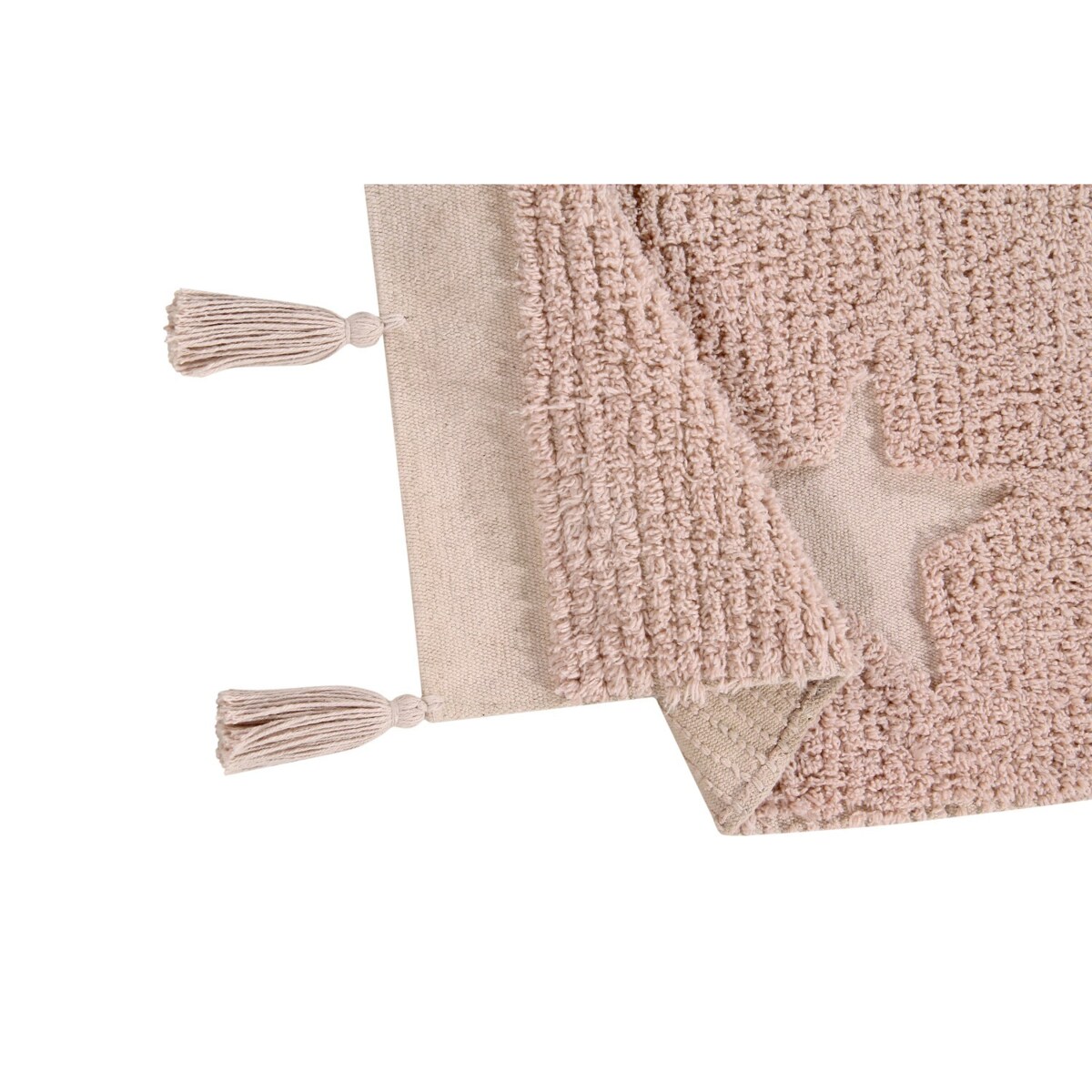 Dywan Bawełniany Hippy Stars Vintage Nude 120x175 cm Lorena Canals