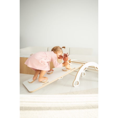 MAŁY bujak montessori z uchwytami + MAŁA zjeżdżalnia CHMURKI