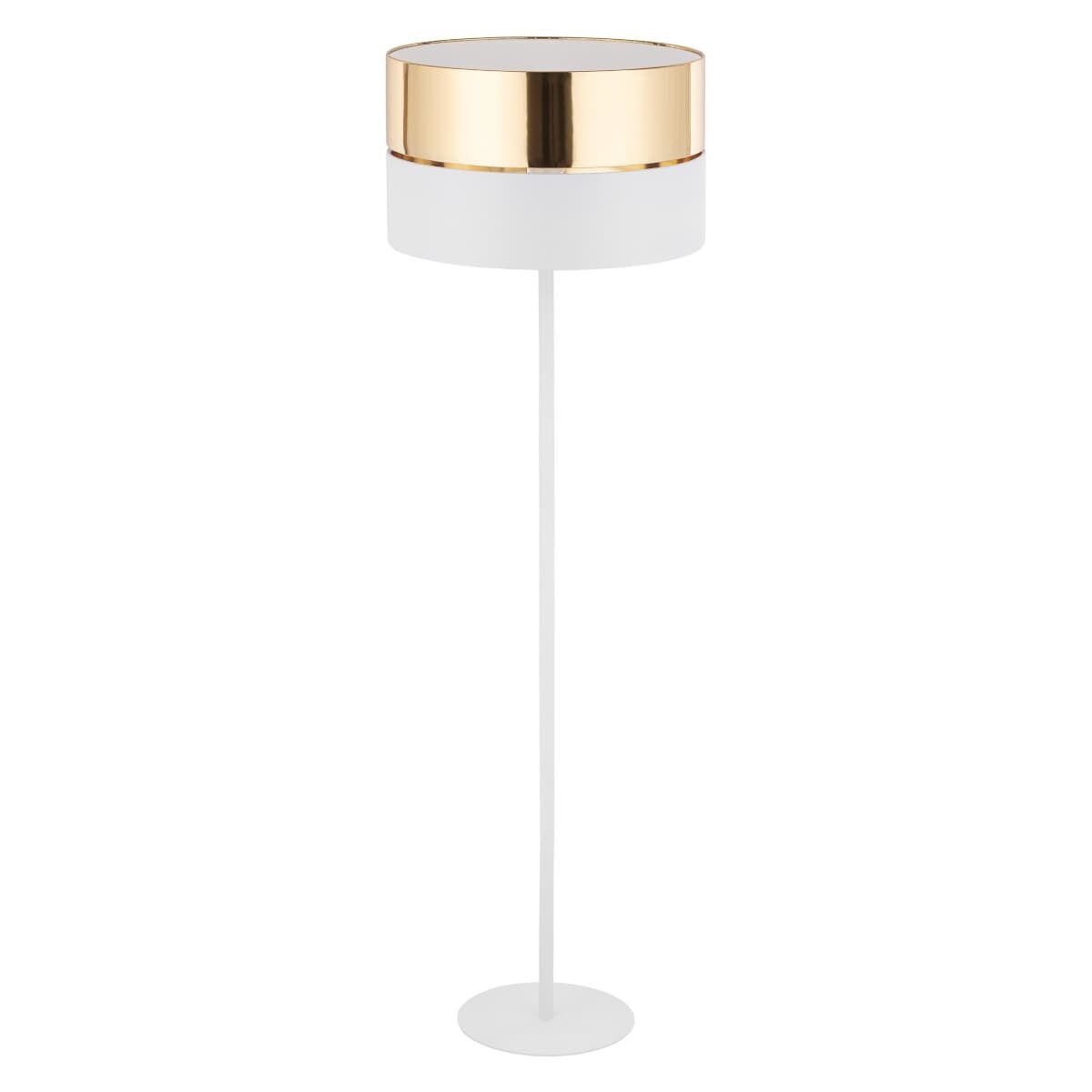Stojąca lampa do salonu Hilton 5074 TK Lighting glamour biała złota