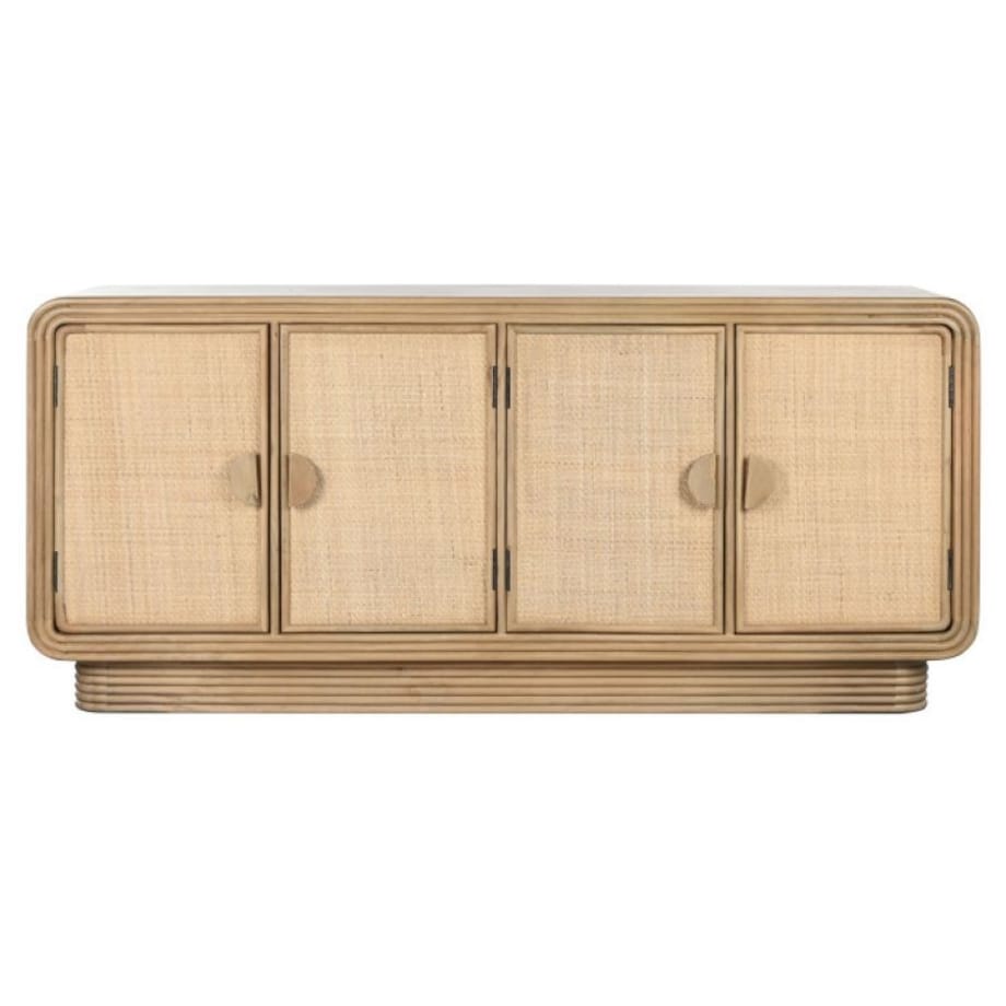 Komoda drewniano-rattanowa 80x180x45 cm VIVI - III