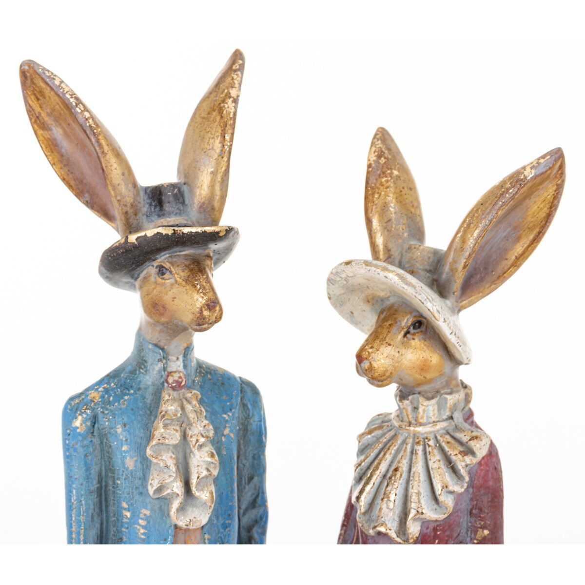 Dekoracja - para królików 39x8x5,5 i 36,5x9x8 cm CITTADINI